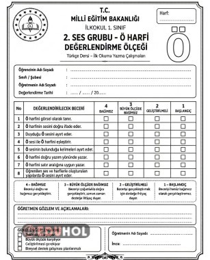 Ö HARFİ HARF ÖLÇEĞİ (ÜSÖYDZ)