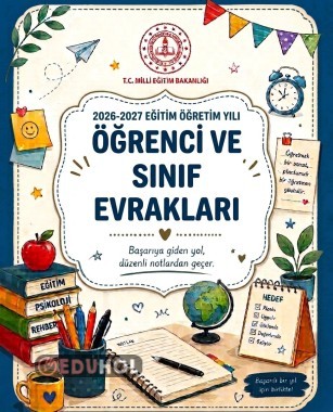 ÖĞRENCİ VE SINIF EVRAKLARI KAPAKLARI (6 SAYFA KAPAK)