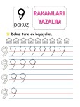 RAKAMLARI YAZALIM-DOKUZ