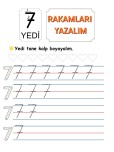 RAKAMLARI YAZALIM-YEDİ