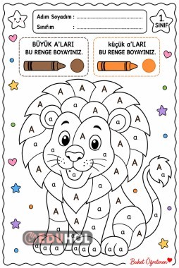 A Sesi Aslan Boyama Etkinliği