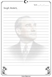 10 Kasım Atatürk’ü Anma Günü İçin Özel Tasarım Mektup Sayfası