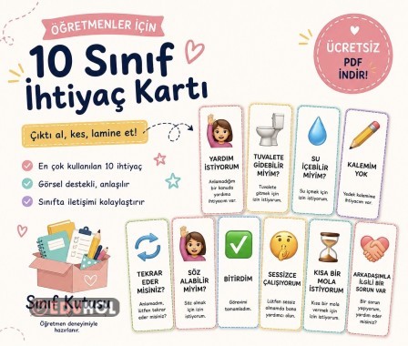 Sınıf İçi İhtiyaç Kartları