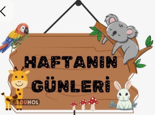 Haftanın günlerini öğreniyorum.📍