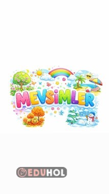 Keselim yapıştıralım mevsimleri tanıyalım.🐿️🖌️🦋🍯🌿
