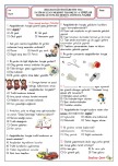 4. Sınıf Trafik Güvenliği 2. Dönem 2. Yazılı Soruları Word
