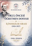 Öğretmen dosyası ve içeriği