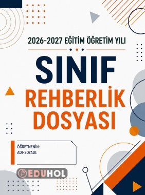 Sınıf rehberlik dosyası