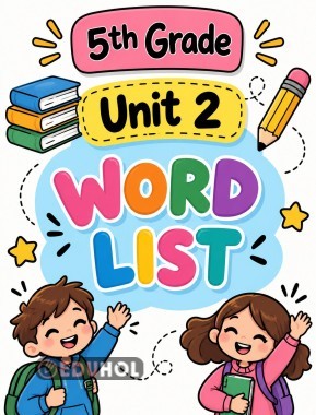 5. Sınıf 2. Tema - Classroom Life Kelime Listesi