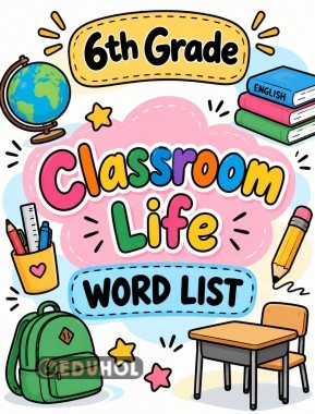 6.Sınıf 2.Tema - Classroom Life Kelime Listesi