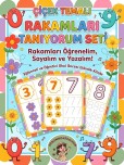 Çiçek Temalı Rakamları Tamıyorum Seti (0’dan 9’a) - Renkli