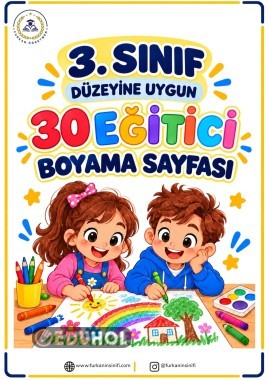 3. SINIF HAYAT BİLGİSİ BOYAMA ÇALIŞMALARI