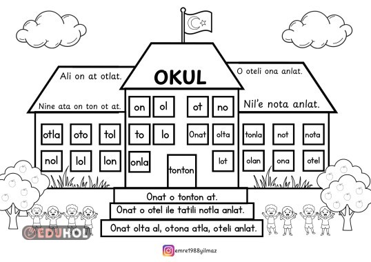 ANETİLO HECE KELİME CÜMLE BOYAMA