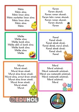 M SESİ KARESEL HIZLI OKUMA METİNLERİ