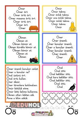 Ö SESİ KARESEL METİNLER- BOYAMALI
