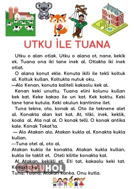 U SESİ HİKAYE METİN. ÇOK KELİMELİ.