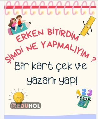 ERKEN BİTİRME PANOSU