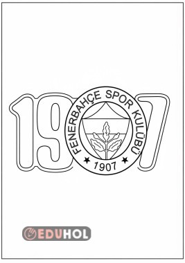 Fenerbahçe boyama sayfasi