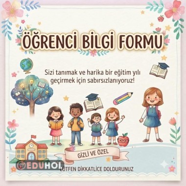 ÖĞRENCİ BİLGİ FORMU PDF