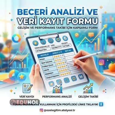 ÖZEL EĞİTİM BECERİ ANALİZİ VERİ KAYIT FORMU DOLU