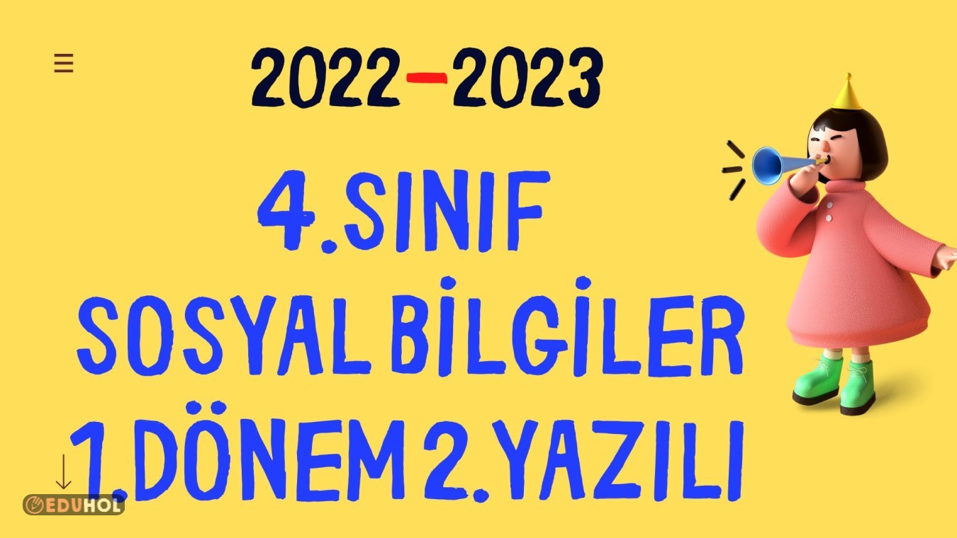 4.Sınıf Sosyal Bilgiler 1.Döne... | Eduhol - Ders Videoları İzle Online ...