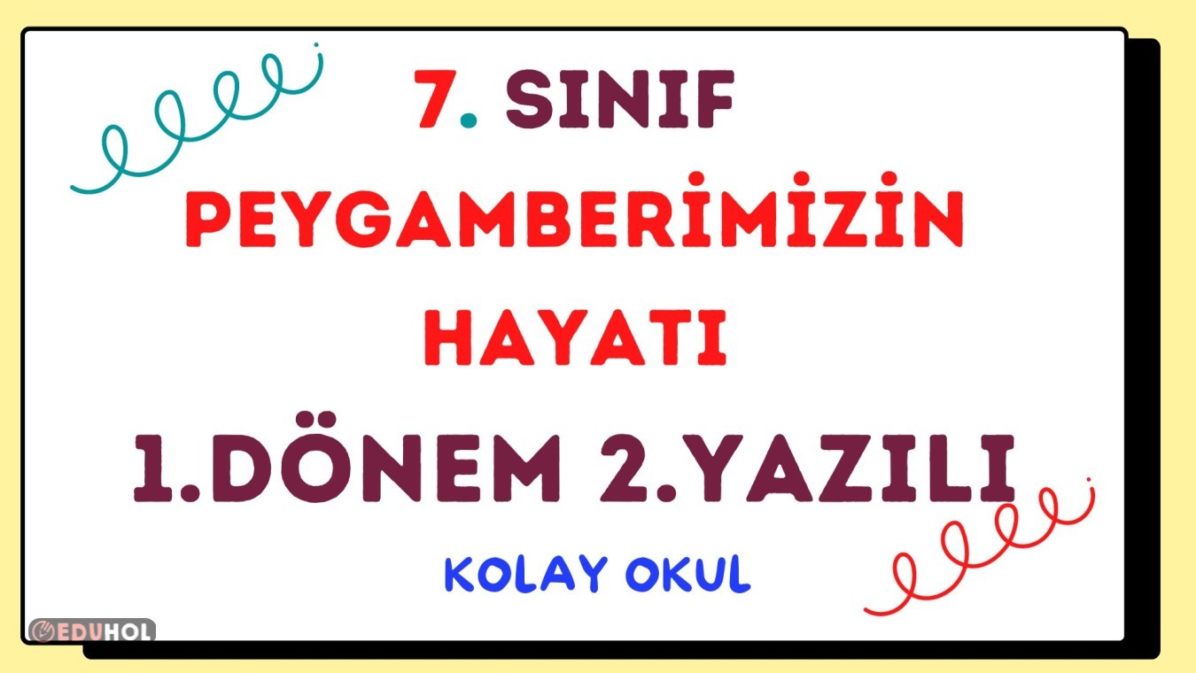 7.Sınıf Peygamberimizin Hayatı... | Eduhol - Ders Videoları İzle Online ...