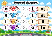 l sesi hece okuma sayfaları