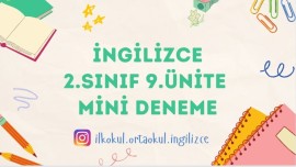 2.SINIF MİNİ DENEME