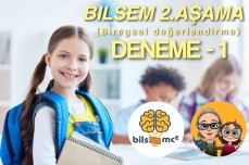 Bilsem 2. aşama (Bireysel değerlendirme) DENEME - 1