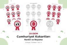29 EKİM CUMHURİYET BAYRAMI KOKARTLARI