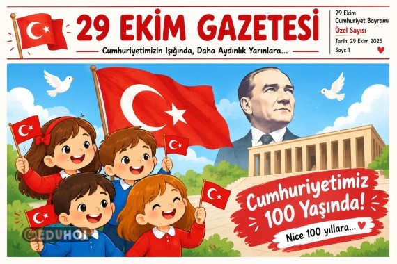 29 EKİM CUMHURİYET BAYRAMI GAZETESİ (İLKOKUL)