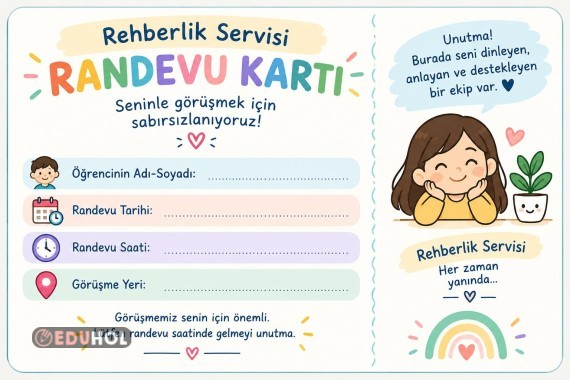 REHBERLİK SERVİSİ RANDEVU KARTI
