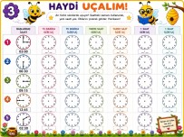 saatler Çeyrek geçe-kala ödev
