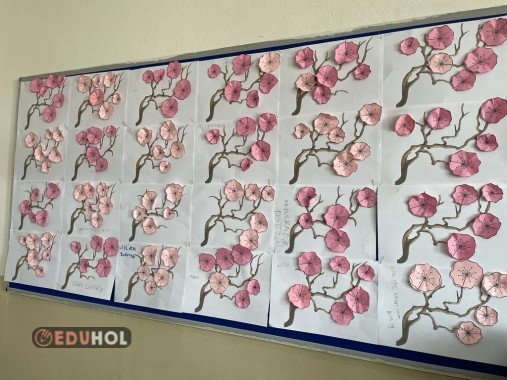 japon çiçeği sanat etkinliğ