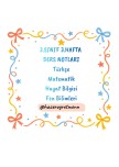 3. Sınıf 3. Hafta Ders Notları