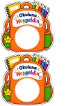 1.SINIF İLK GÜN HEDİYESİ İÇİN ÇANTA ŞABLON