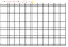 HAFTALIK ARTI EKSİ ÇİZELGESİ