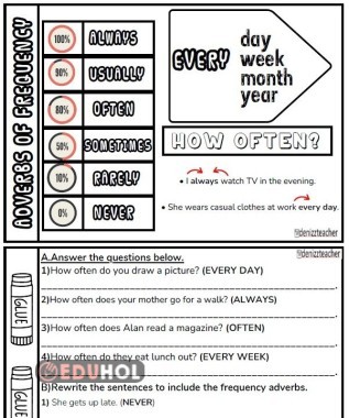 5.T3.Frequency Adverbs Worksheet