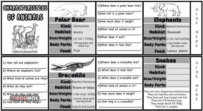 7.4.Characteristics Of Animals · Eduhol - Etkinlik İndir Oyun Oyna Test