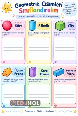 Geometrik Cisimler Gözlem Formu
