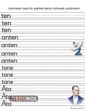 Kitap sırasına göre T sesi ödev