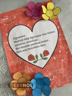 Öğretmenler günü etkinlik tamamlanmış hali