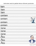 Kitap sırasına göre T sesi ödev