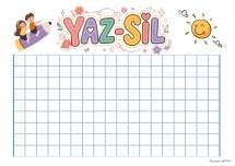 Yaz Sil Matematik Sayfası