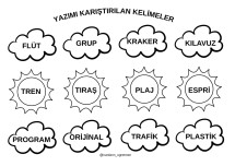 YAZIMI KARIŞTIRILAN KELİMELER DEFTER