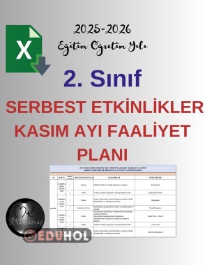 2. Sınıf Serbest Etkinlikler Dersi Kasım Ayı Faaliyet Raporu