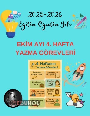 Ekim Ayı 4. Hafta Yazma Görevleri