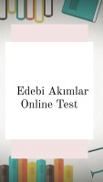 Edebi Akımlar Online Test 2