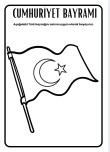 Cumhuriyet Bayramı Boyama Çalışması