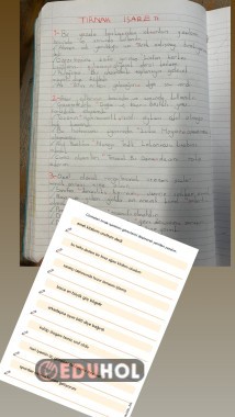 Tırnak İşareti Defter Çalışması